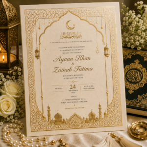Elegant Nikah Card